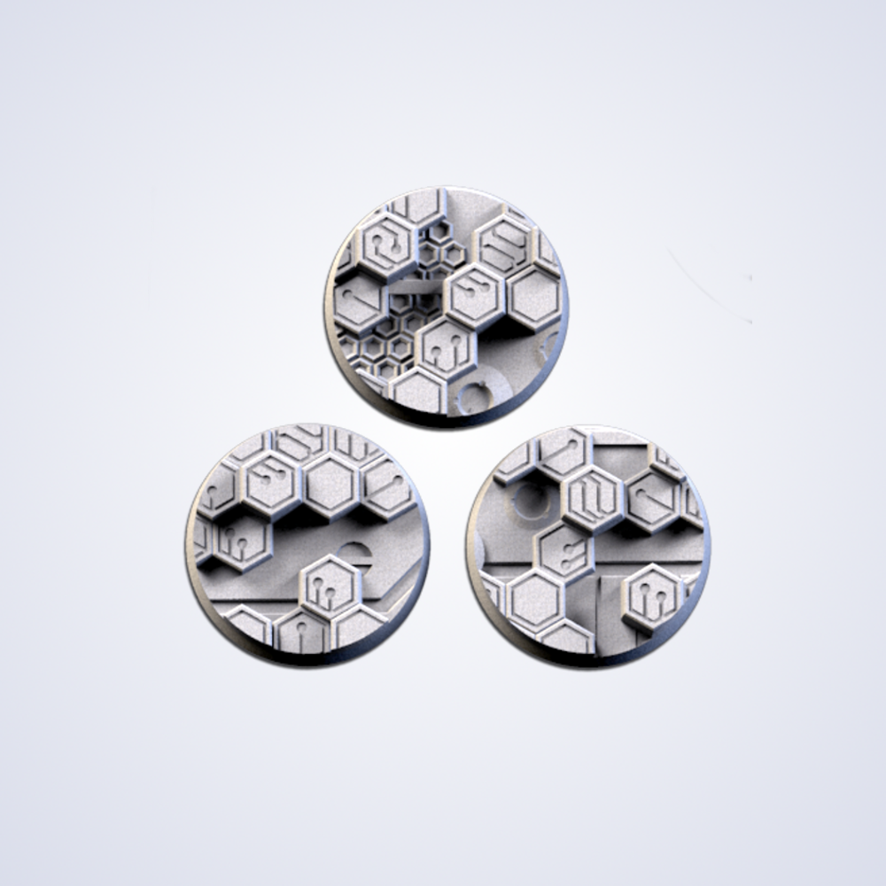 Cyber Hex High Res Bases