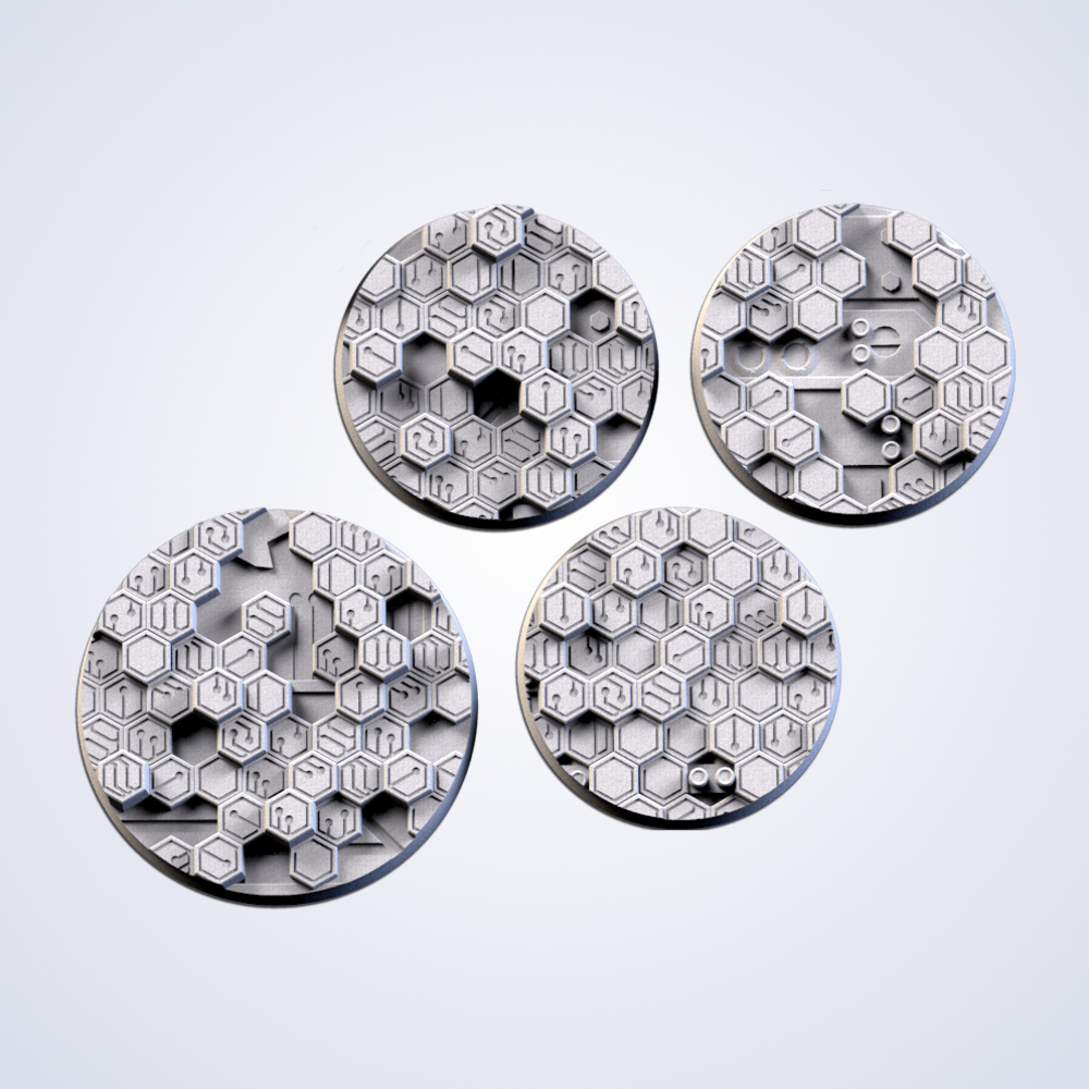 Cyber Hex High Res Bases