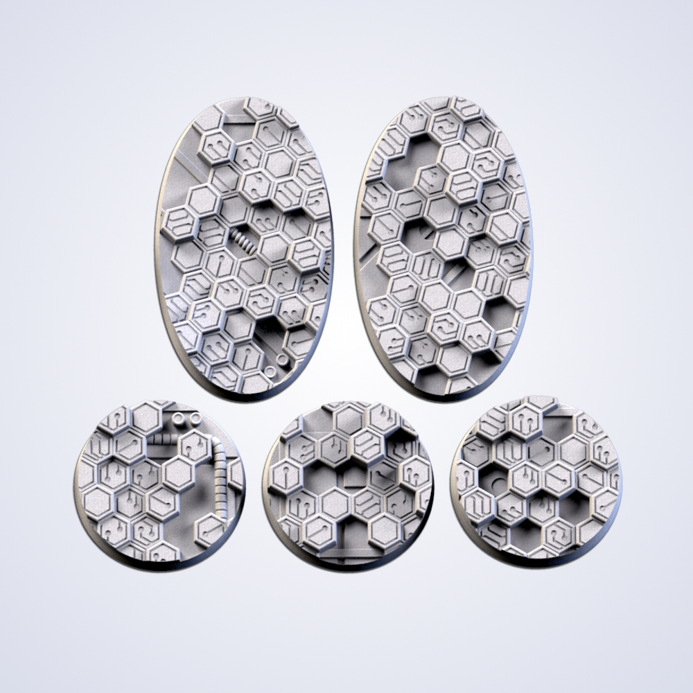 Cyber Hex High Res Bases