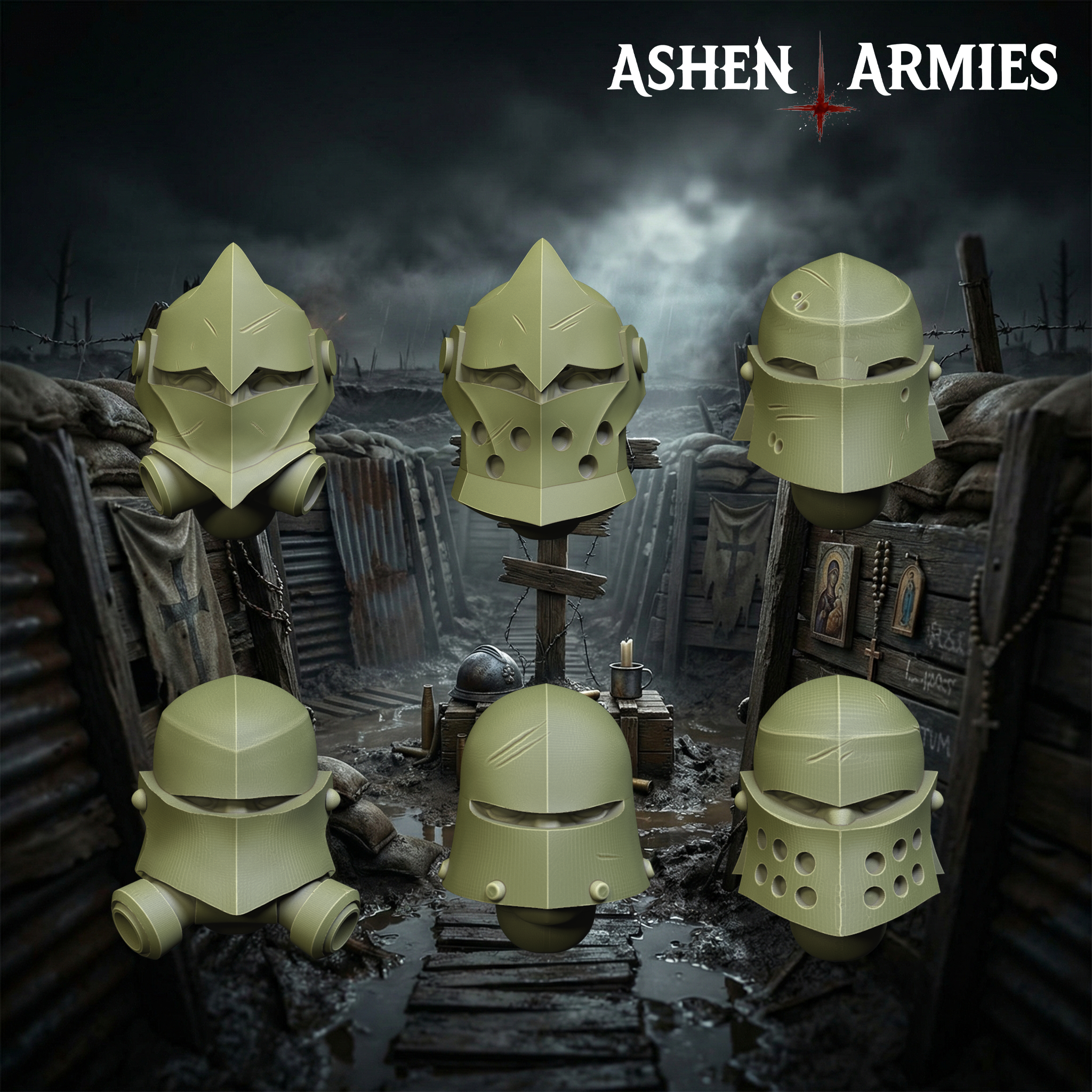 Sanctified Legion Modular Heads
