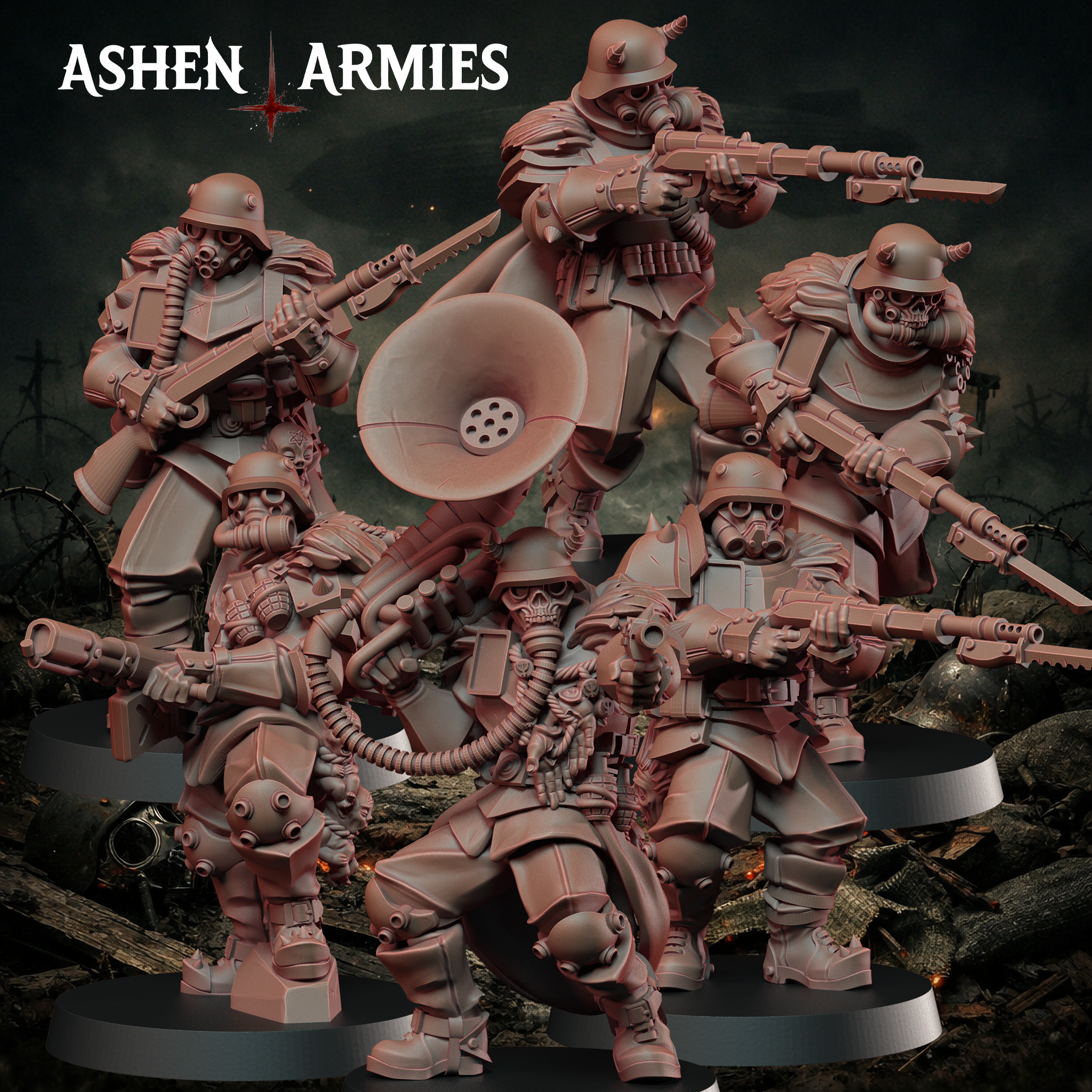 Hellbound Apostasy Heretic Troopers Rifles