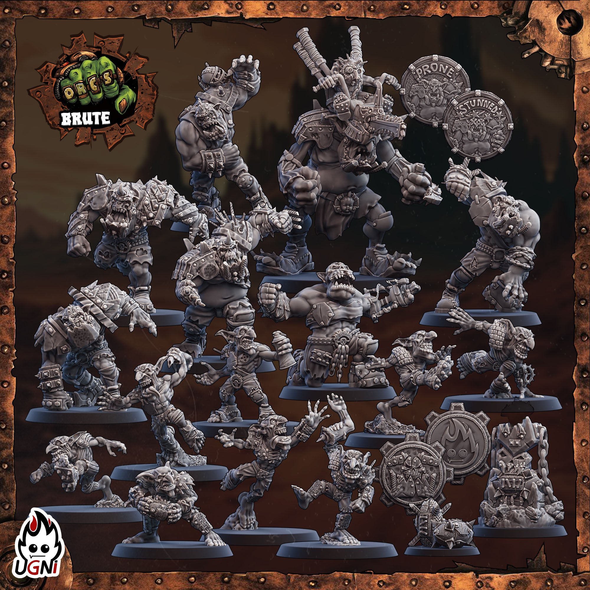 Orc Fantasy 15 Players Football Team