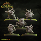 UGNI Miniatures Escar-goons resin miniature five linemen