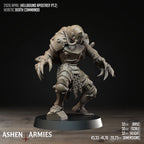 Ashen Armies Hellbound Apostasy Heretic Death Commando resin miniature. From right