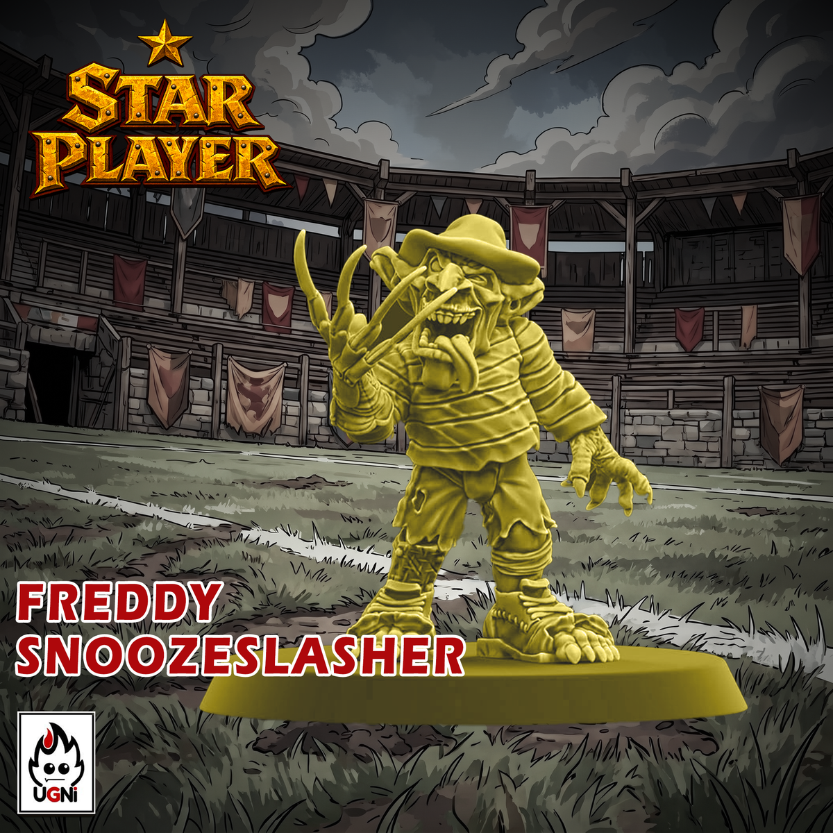 Goblin Horror Icons Fantasy Football Team Freddy Snoozeslasher