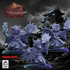 Gutter Ronin Fantasy Football Team Cheerleaders and Support Crew