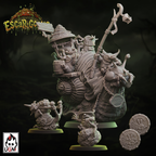 UGNI Miniatures Escar-goons resin miniature complete booster set including stunned/prone coin