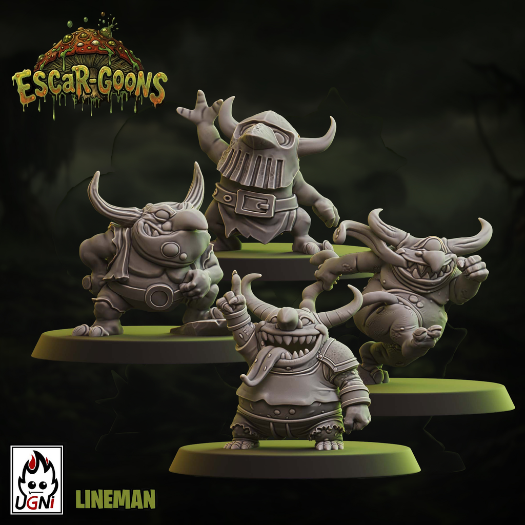 UGNI Miniatures Escar-goons resin miniature four linemen