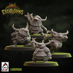 UGNI Miniatures Escar-goons resin miniature four linemen