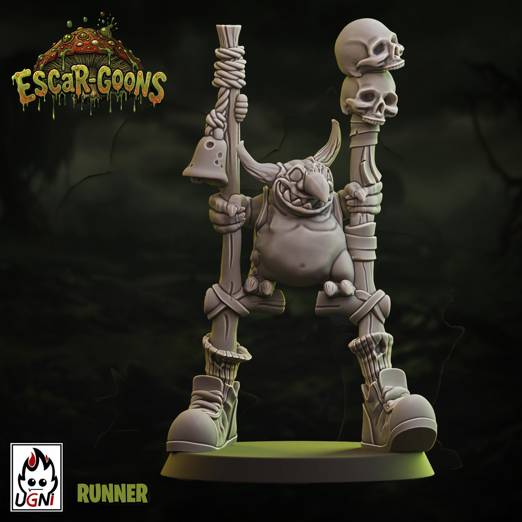 UGNI Miniatures Escar-goons resin miniature runner on stilts