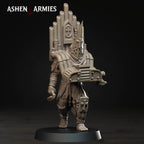 Ashen Armies Bleeding Procession Musician Pilgrim resin miniature with organ and capirote