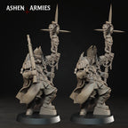 Two Ashen Armies Hellbound Apostasy Heretic Priest resin miniatures. Showing different weapon and head options..