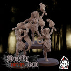 Dark Elf Fantasy Football Team Cheerleaders and Support Crew