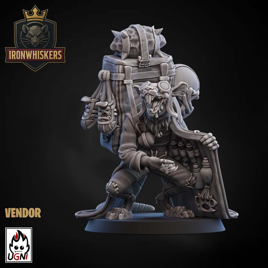 Ironwhiskers Ratmen Fantasy Football Team Support Crew