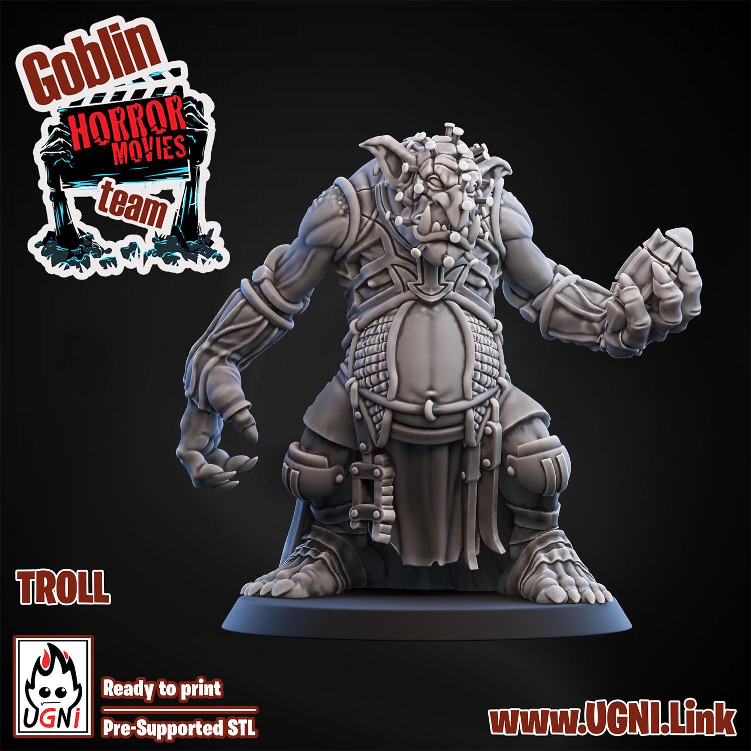 Goblin Horror Fantasy Football Team Troll Movie Monsters