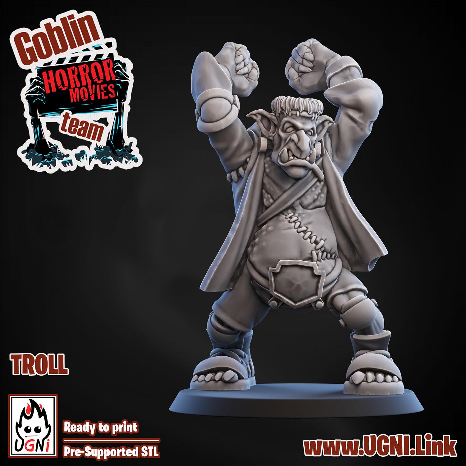 Goblin Horror Fantasy Football Team Troll Movie Monsters
