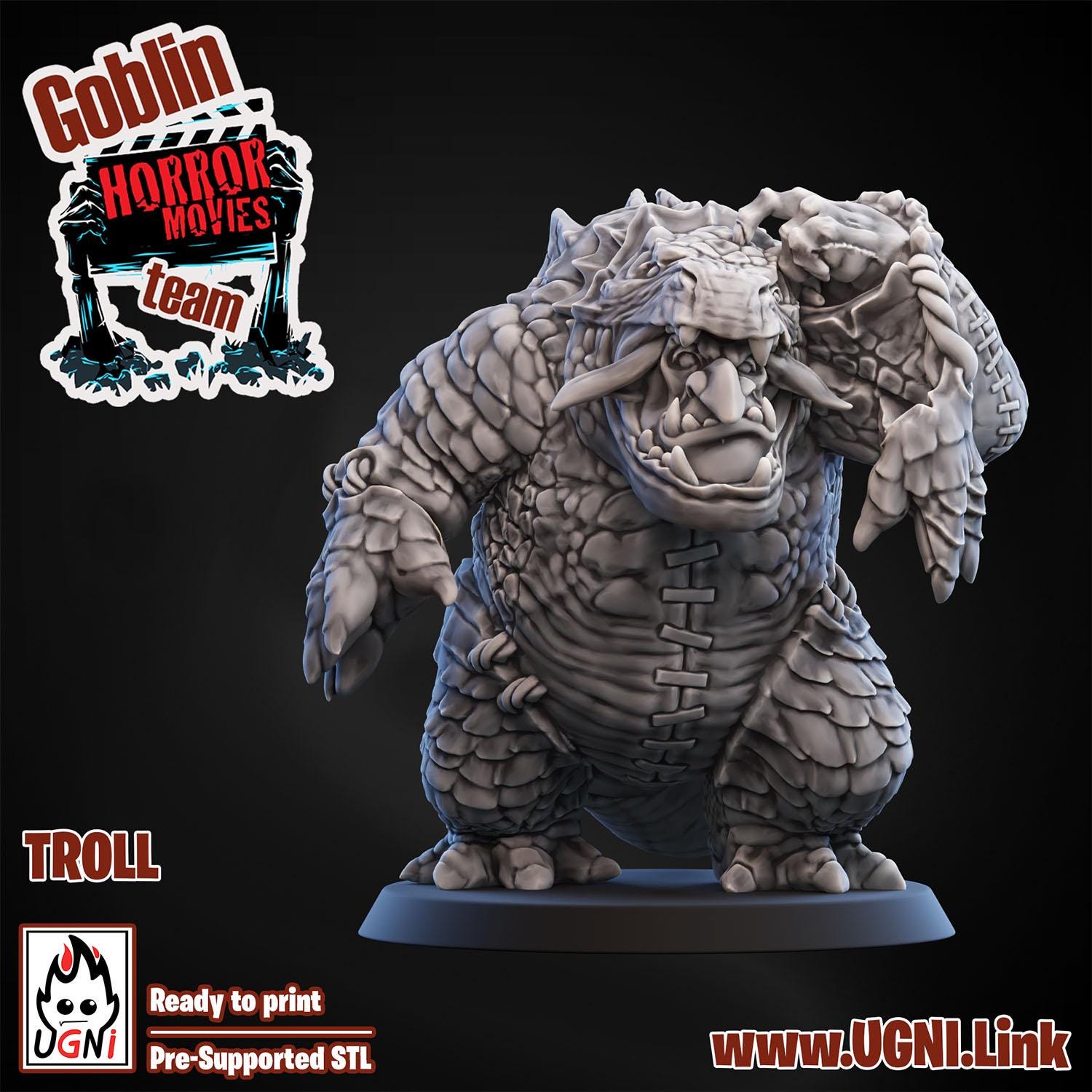 Goblin Horror Fantasy Football Team Troll Movie Monsters