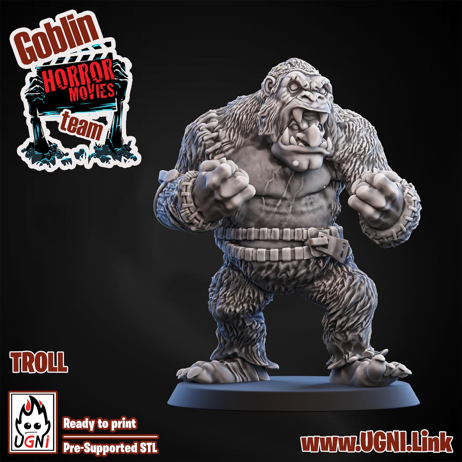 Goblin Horror Fantasy Football Team Troll Movie Monsters