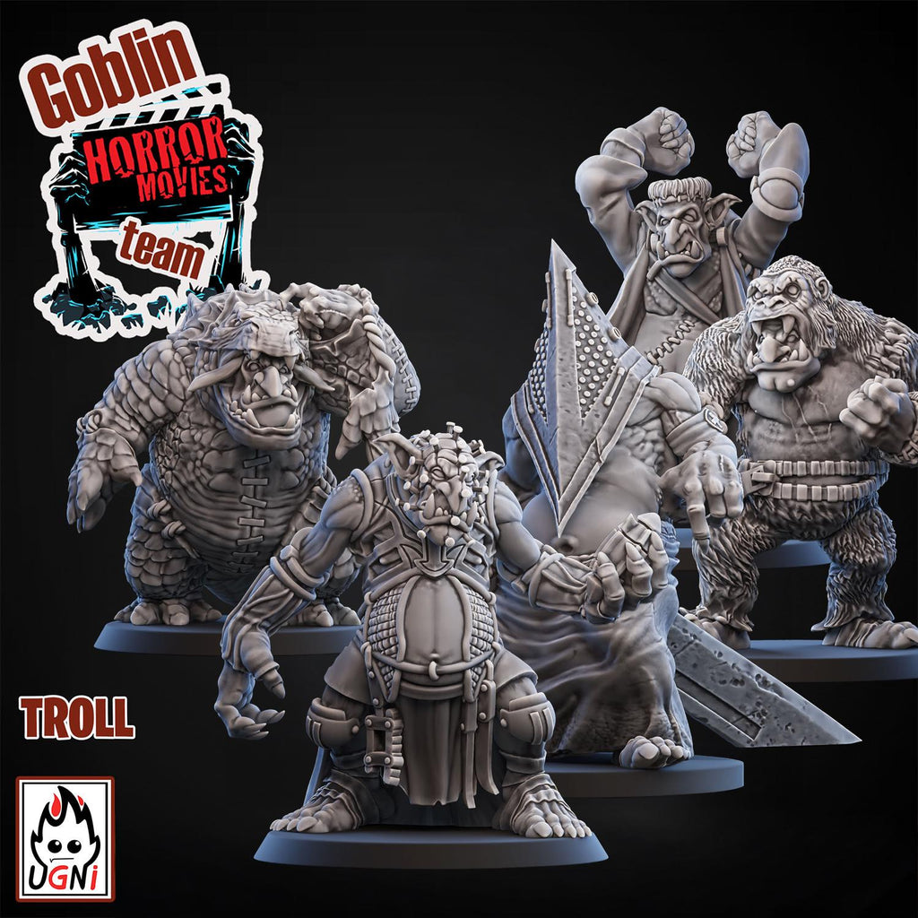 Goblin Horror Fantasy Football Team Troll Movie Monsters