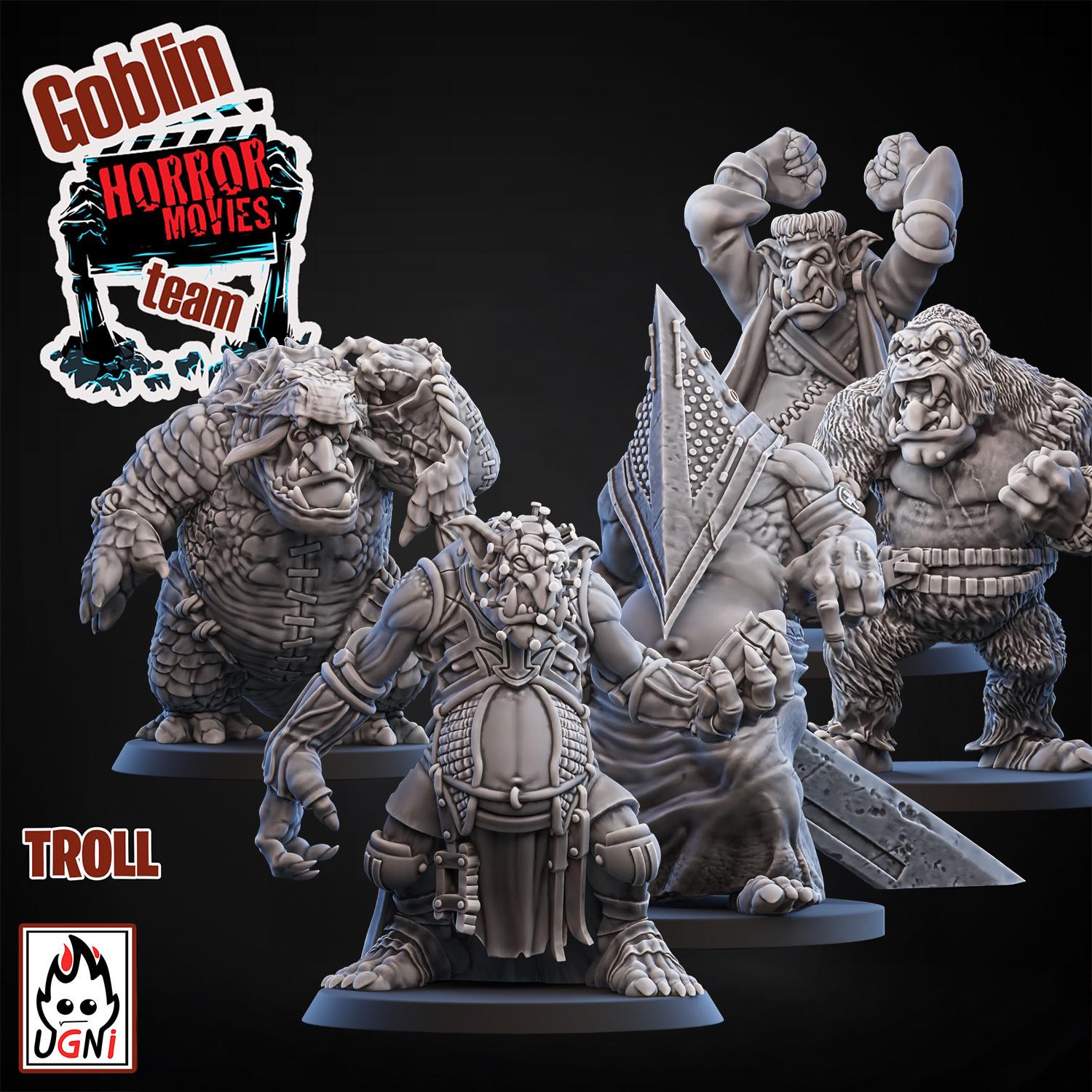 Goblin Horror Fantasy Football Team Troll Movie Monsters