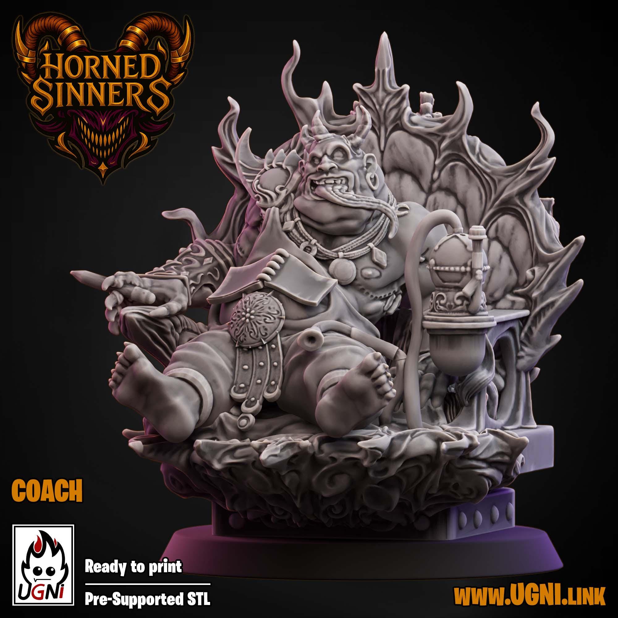 Horned Sinners Fantasy Football Team Cheerleaders and Support Crew