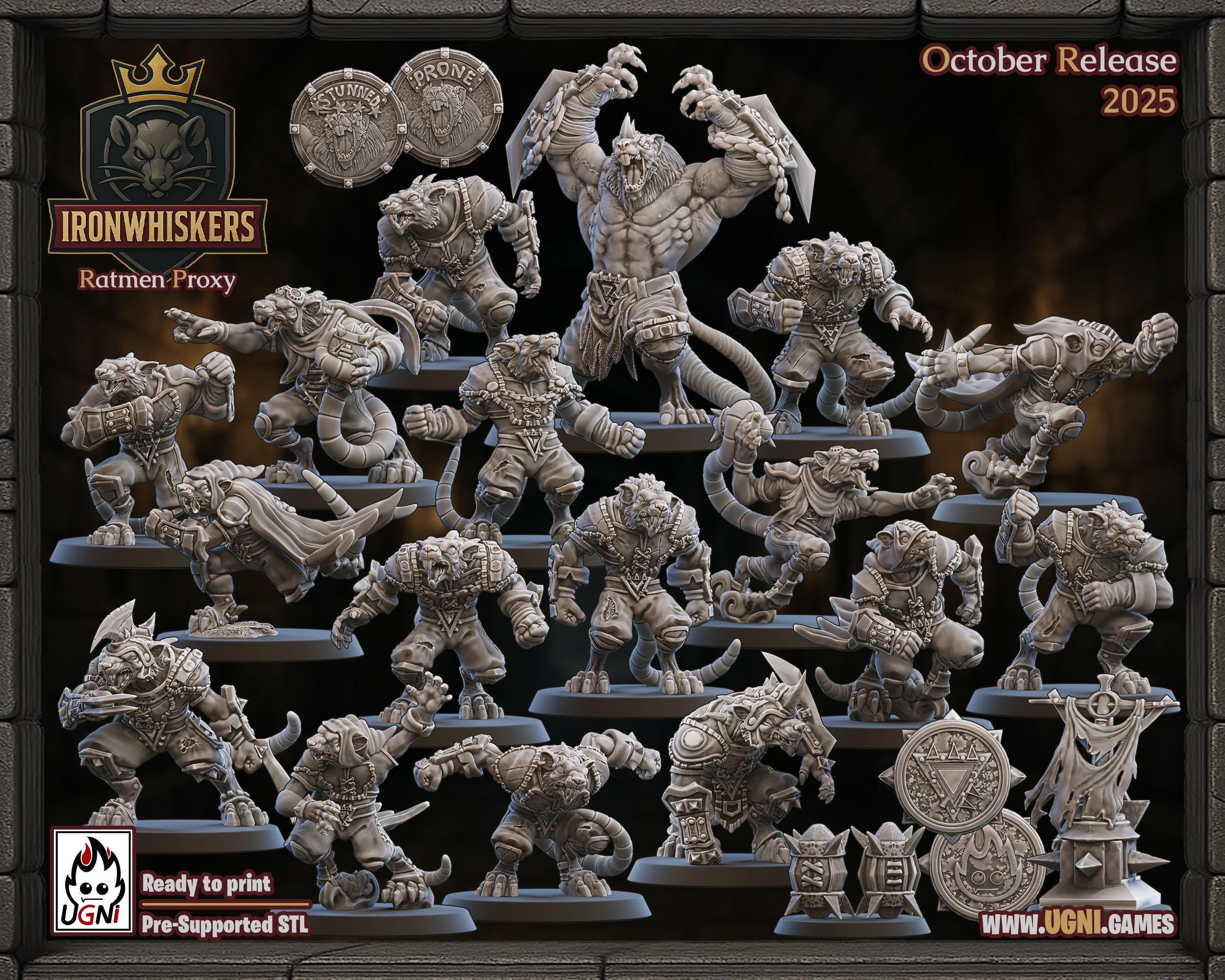 Ironwhiskers Ratmen Fantasy Football Team