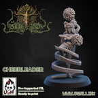 Wood Elves Fantasy Football Team Cheerleaders and Support Crew