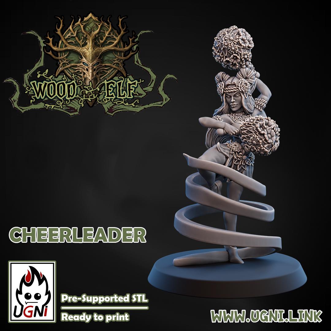 Wood Elves Fantasy Football Team Cheerleaders and Support Crew