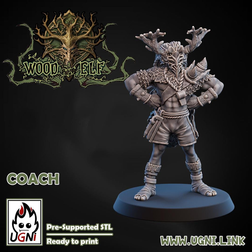 Wood Elves Fantasy Football Team Cheerleaders and Support Crew