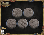 Chess Knights Flagstone Field 32mm High Res Bases