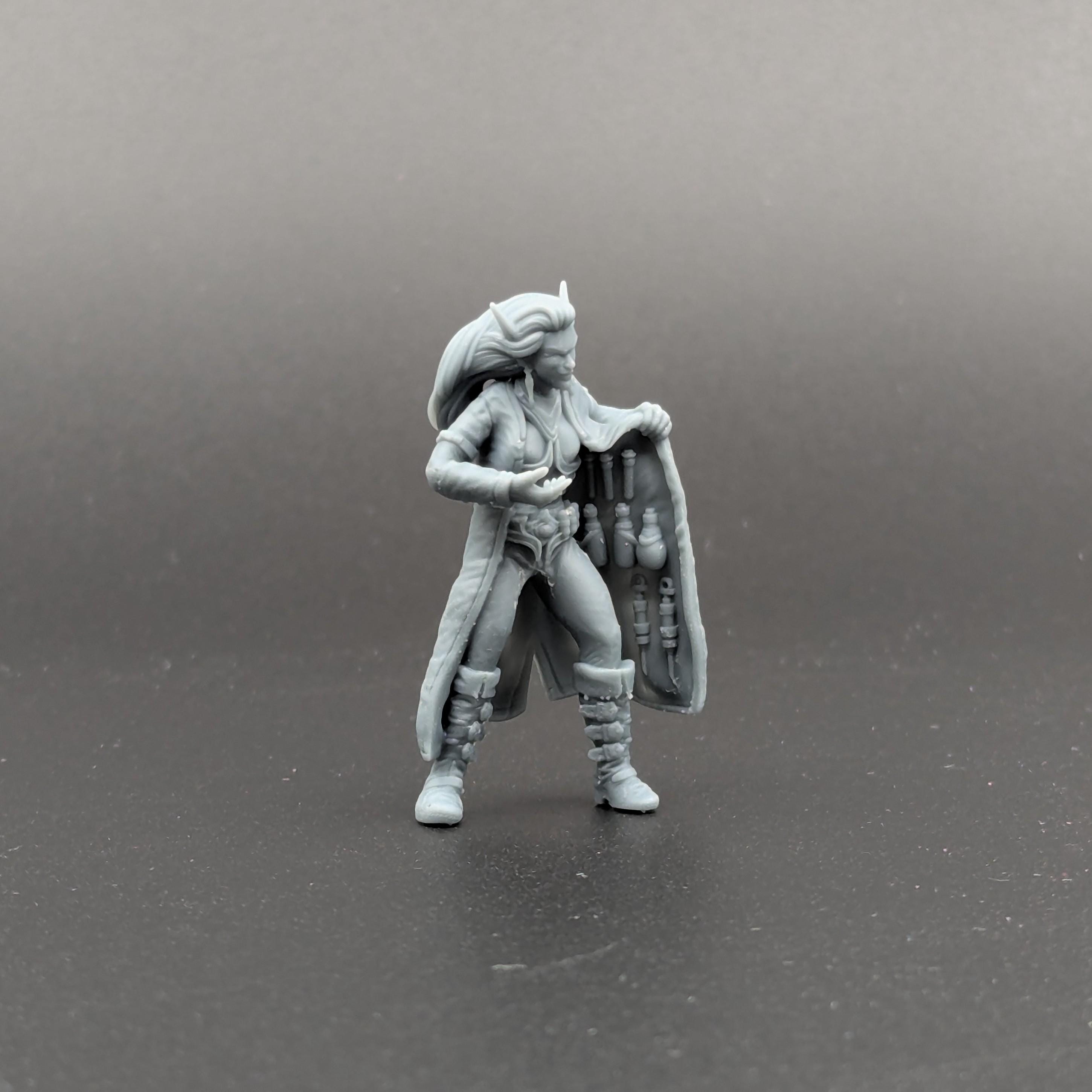 Dark Elf Fantasy Football Team Cheerleaders and Support Crew