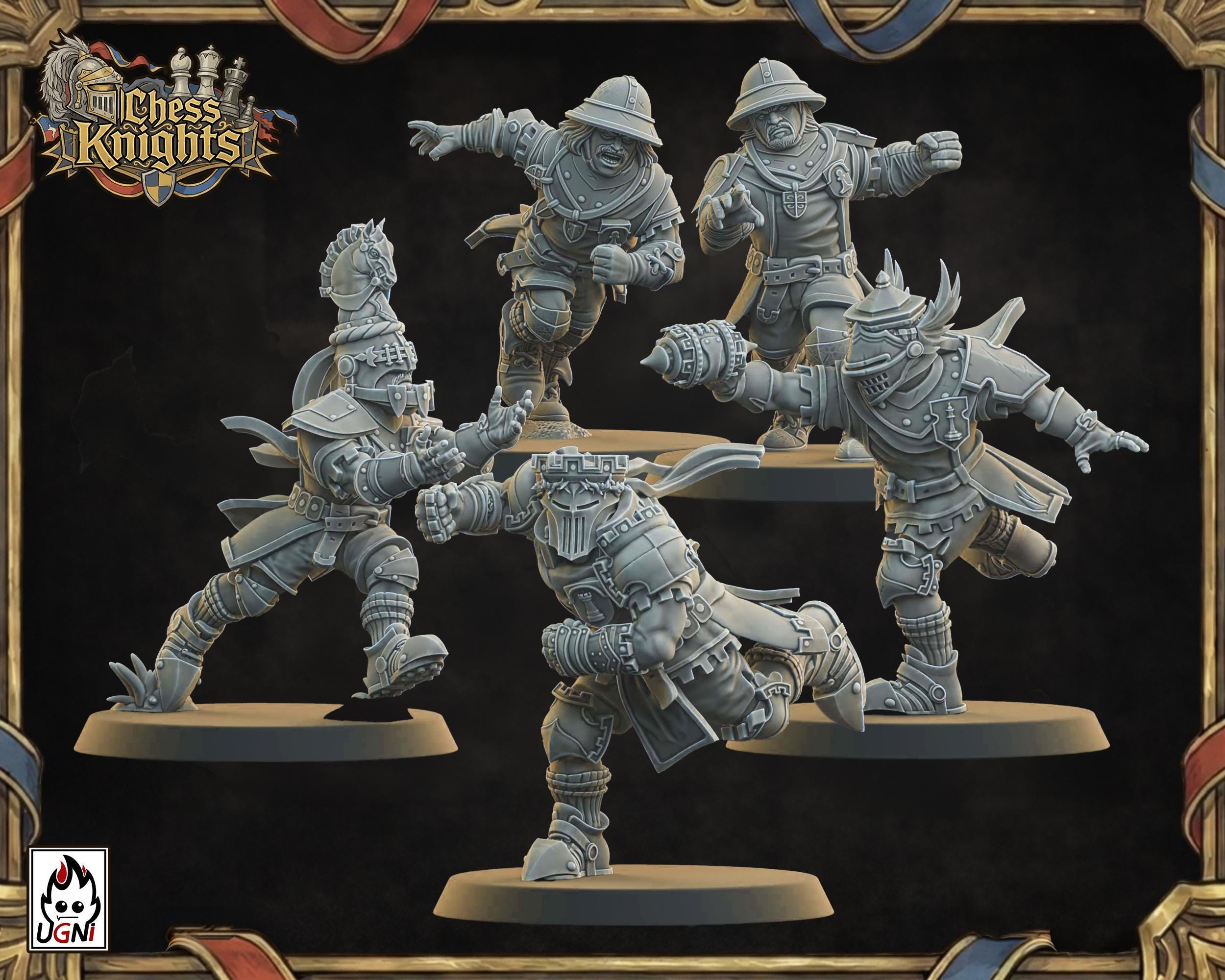Chess Knights Fantasy Football Team Booster Pack One