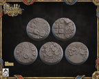Chess Knights Flagstone Field 32mm High Res Bases