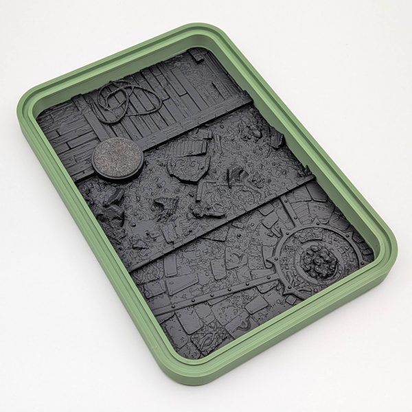 Anarky Creations Ultimate Fantasy Dry Palette. Olive Green primed in black.
