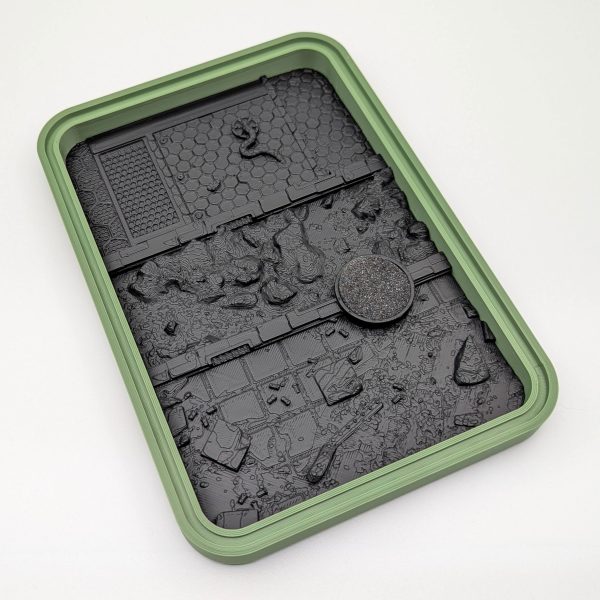 Anarky Creations Ultimate Modern Dry Palette. Olive Green primed in black.