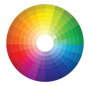 A non annotated diagram of the colour wheel.
