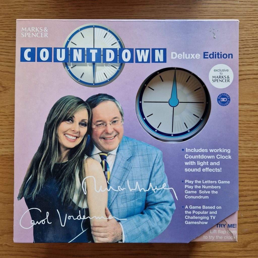 Boxed vintage countdown board game from my childhood.
